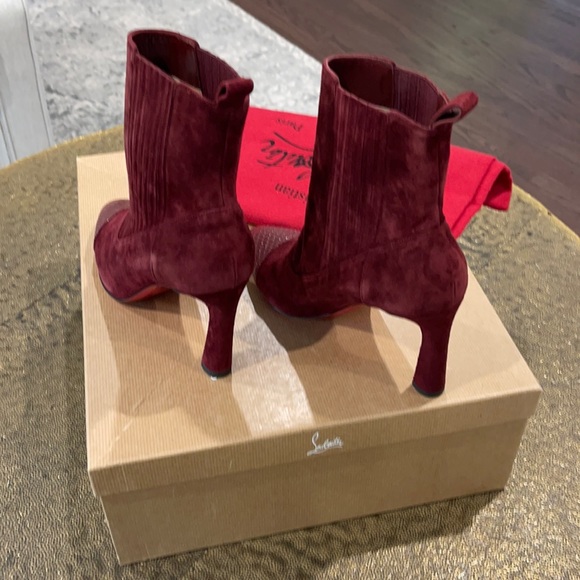 CHRISTIAN LOUBOUTIN Me in the 90s Burgundy Boot 38 - Picture 9 of 12